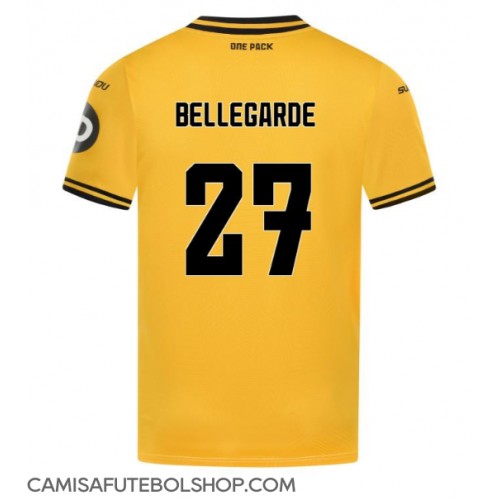 Camisa de time de futebol Wolves Jean-Ricner Bellegarde #27 Replicas 1º Equipamento 2024-25 Manga Curta